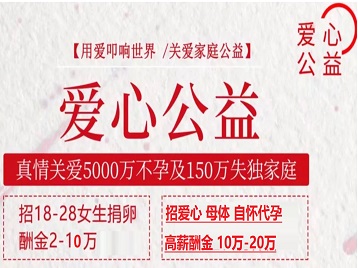 小金捐卵助孕生子 爱心志愿者招募